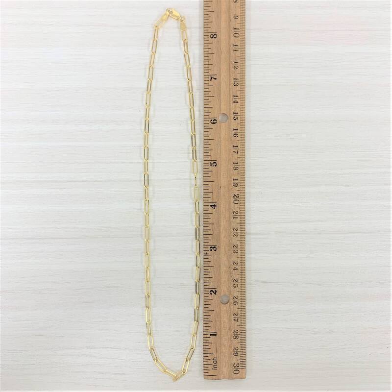 Joelle Collection Gold Link Chain Women's Necklace - 14K Paperclip Link Chain For Her