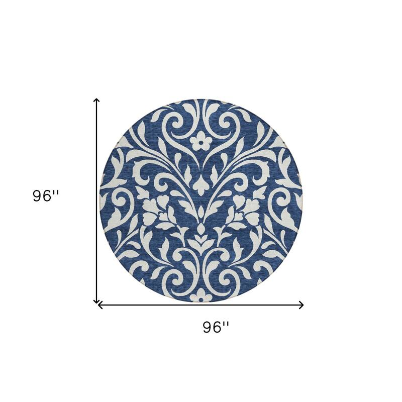 HomeRoots Floral Transitional Rectangle Outdoor Rug