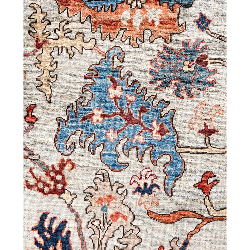 Serapi One-of-a-Kind Hand-Knotted Area Rug - Gray - 9' 1" x 12' 1"