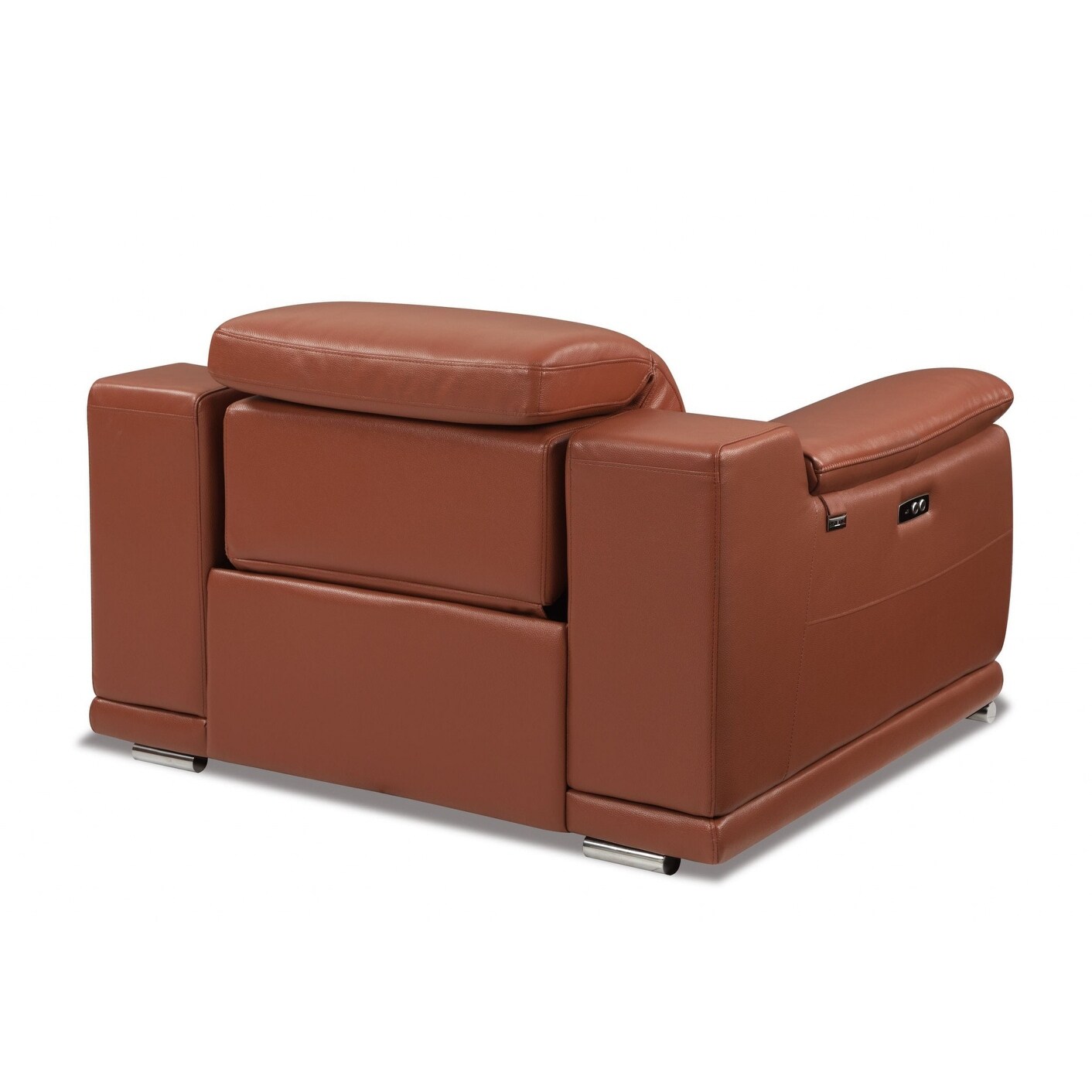 Camel leather hotsell recliner chair