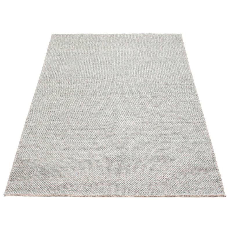 ECARPETGALLERY Braid weave Sienna Grey Wool Rug - 5'1 x 7'10