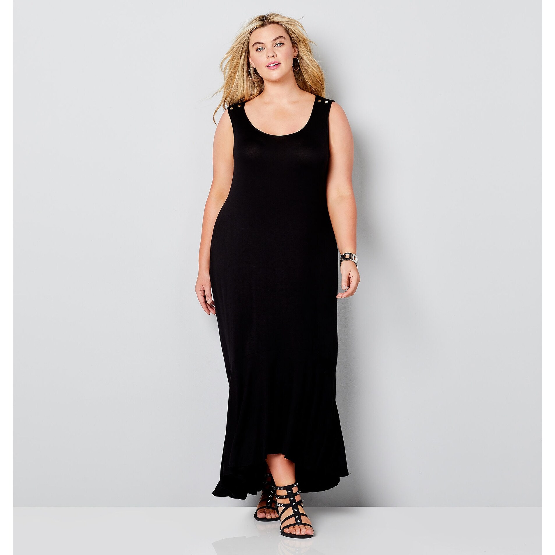 Shop Avenue Women S Sleeveless Hi Lo Maxi Dress Overstock 28026725