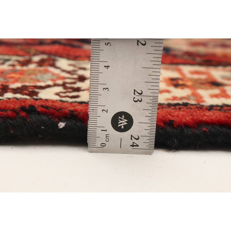 ECARPETGALLERY Hand-knotted Andelz Navy Wool Rug - 3'4 x 9'6