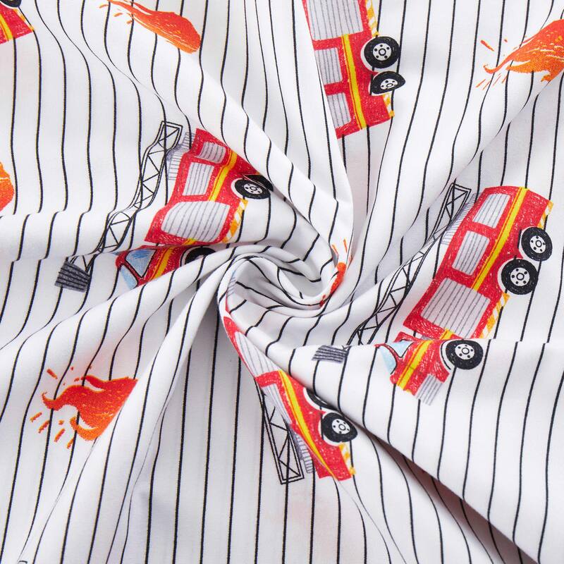 Fire Engine Truck Kids Sheet Set