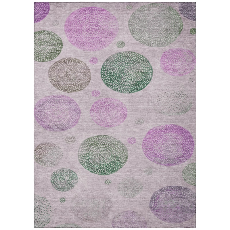 HomeRoots Geometric Transitional Rectangle Outdoor Rug