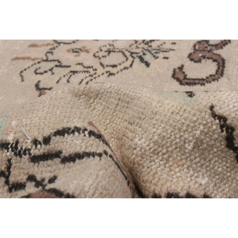 ECARPETGALLERY Hand-knotted Antalya Vintage Grey Wool Rug - 5'7 x 9'9