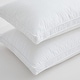 preview thumbnail 13 of 19, Set of 2 100% Organic Cotton Down Feather Pillow-in-a-pillow Design Bed Pillow