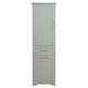 preview thumbnail 18 of 56, GDFStudio - Rowan Tall Freestanding Bathroom Storage Cabinet with Two-Sized Drawers and Adjustable Shelf