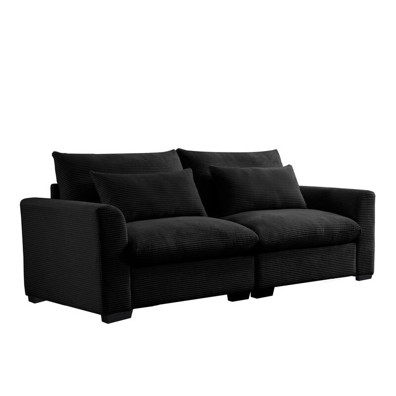 GDFStudio - Windsor Corduroy 2 Seater Sofa with Armrests
