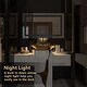 preview thumbnail 10 of 19, ExBrite 40 x 24 inch,Anti Fog,LED Bathroom Mirror,Night Light,Dimmable,Touch Button,Slim,Waterproof IP44,Horizontal Mounted