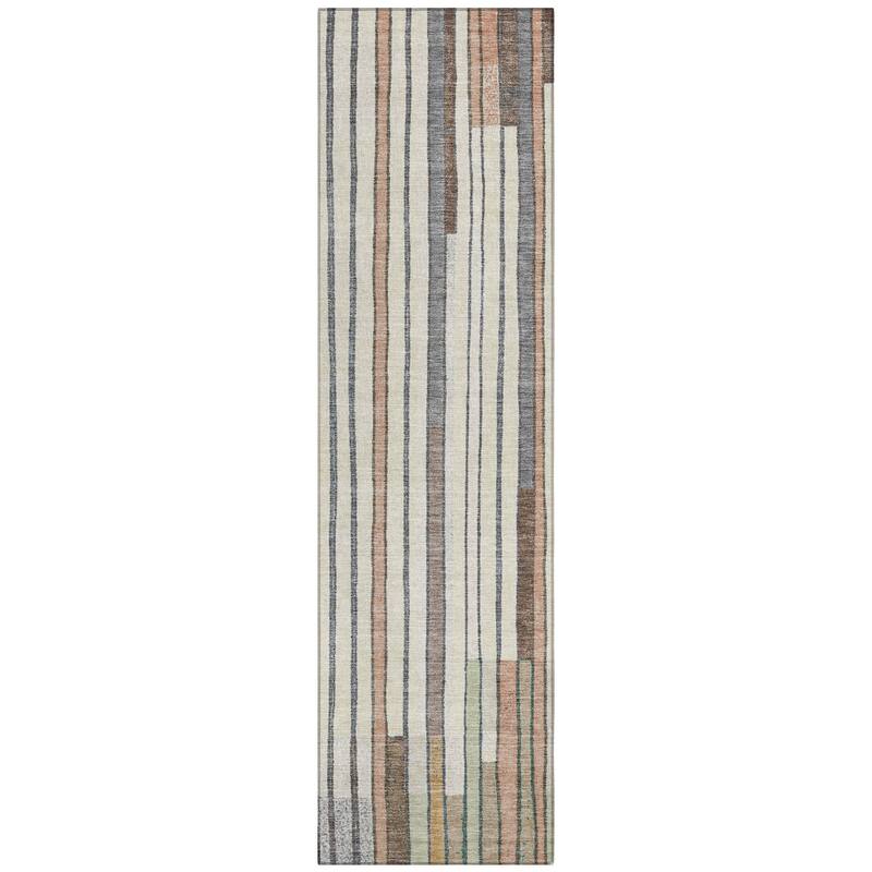Machine Washable Indoor/Outdoor Casual Contemporary Chantille Rug
