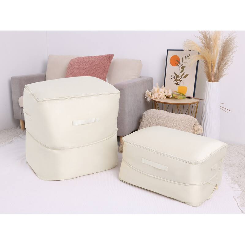 1 Pack Foldable Clothes Storage, Storage Bags, Moving Bags for Organizing Clothing, Storage Containers with Handles