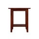 preview thumbnail 3 of 3, Mission Solid Hard Wood End Table in Walnut