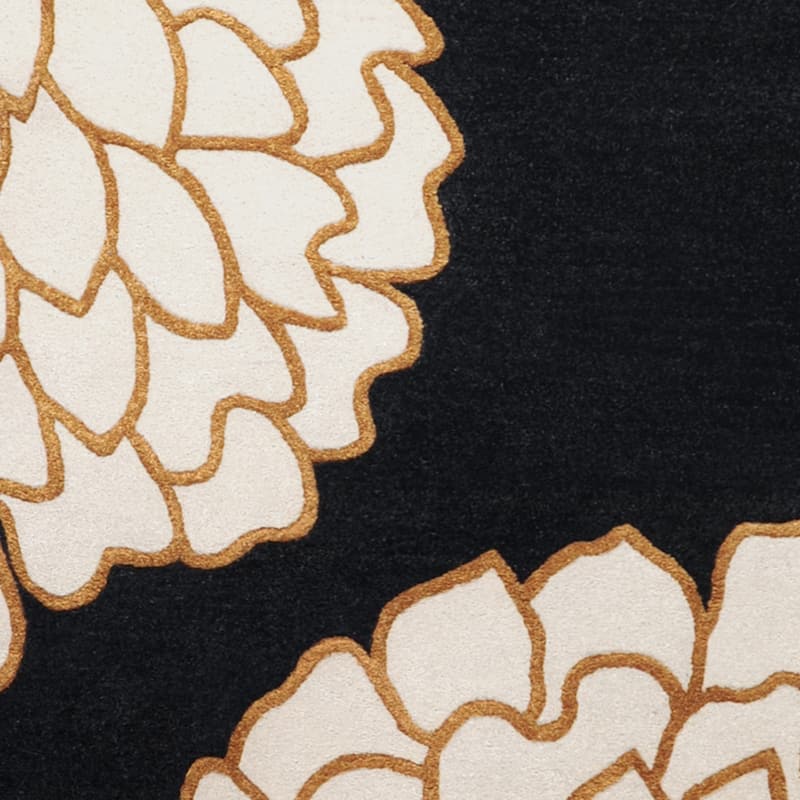 Hand-tufted Contemporary Brown/ Glacier New Zealand Wool Abstract Area Rug