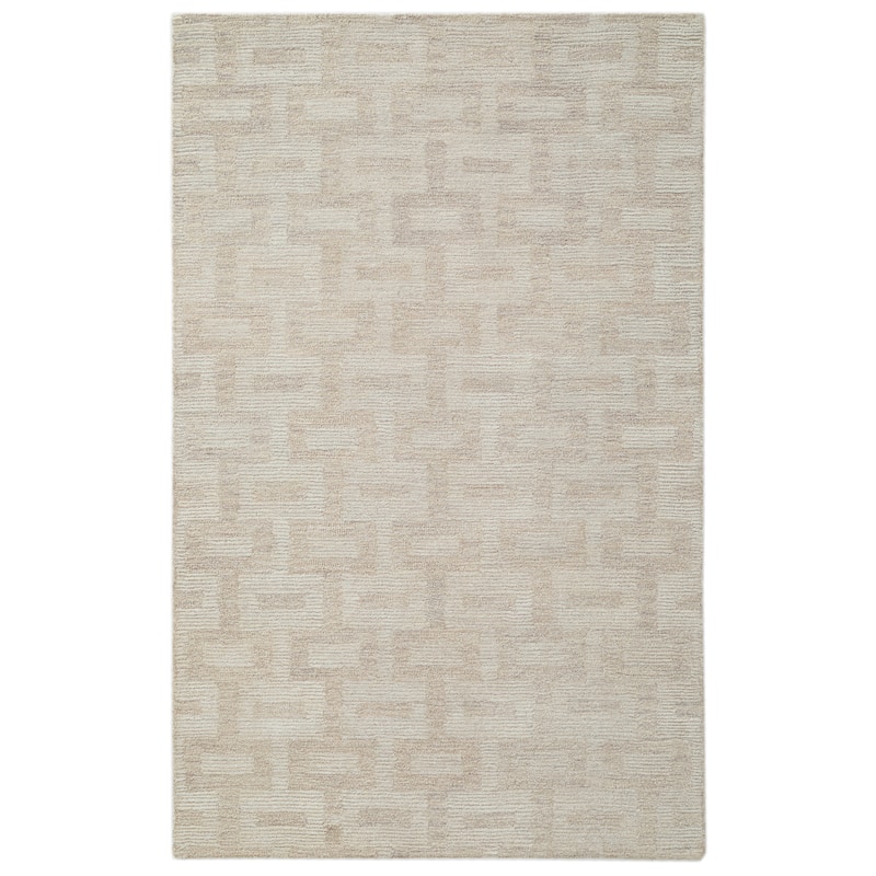 Terra by Obeetee Shadows Dawn Brown Rug - Straw Stripe - 8'9" x 11'9"