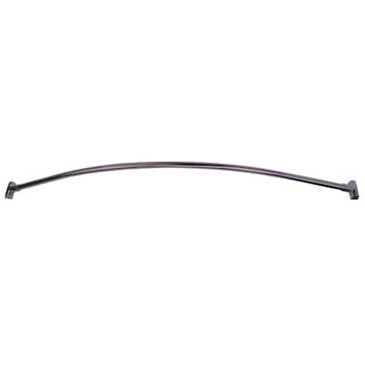 5' Curved Shower Rod in Oil Rubbed Bronze finish - Oil Rubbed Bronze finish