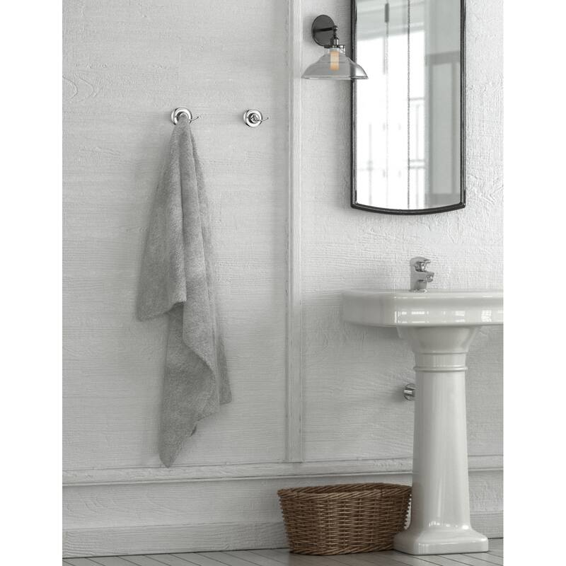 Design House San Martin Transitional Double Robe Bathroom Hook - Polished Chrome