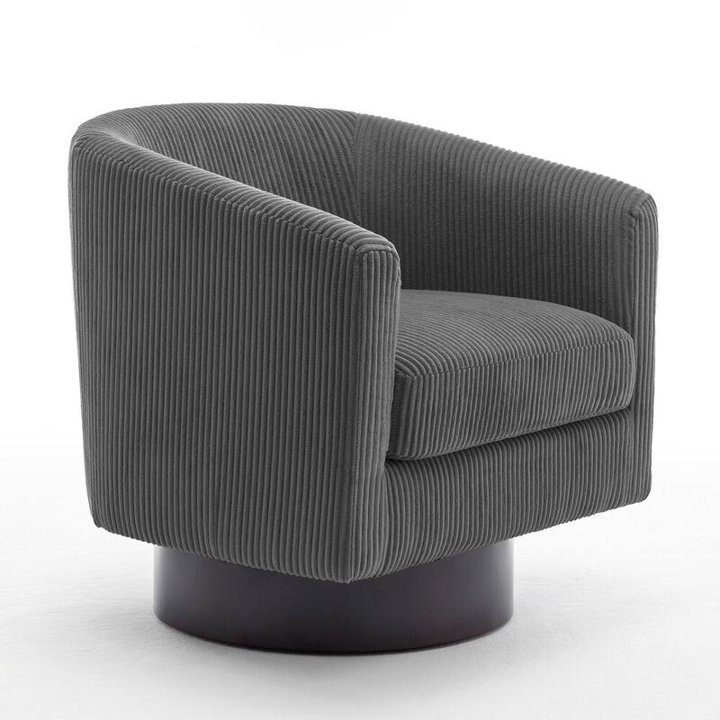 UIXE 360° Swivel Barrel Accent Chair Armchair For Living Room