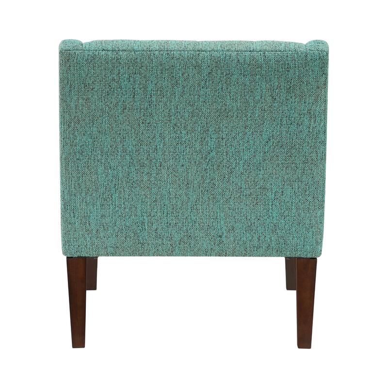 Laertes 26" Textured Fabric Accent Chair - Button-Tufted Chair Back
