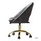 preview thumbnail 84 of 107, Savas Height Adjustable Swivel Velvet Task Chair with Gold Base