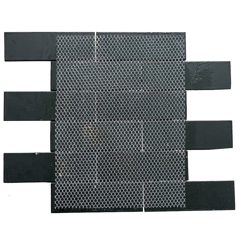 Athena 2x6 Matte Glass Subway Mosaic Tile - Wall, Backsplash