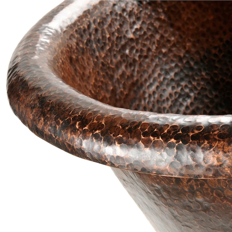 72-in Hammered Copper Modern Style Bathtub in Oil Rubbed Bronze (BTM72DB)