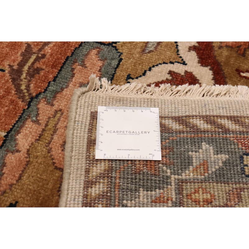 ECARPETGALLERY Hand-knotted Jules Sultane Ivory Wool Rug - 11'9 x 14'9