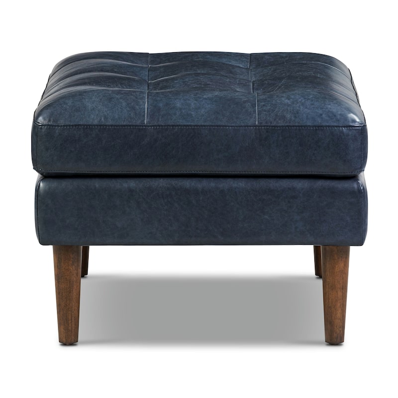 Poly & Bark Napa Ottoman - Full Grain Genuine Italian Leather
