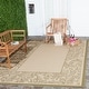 preview thumbnail 5 of 117, SAFAVIEH Courtyard Mardell Waterproof Backyard Patio Rug 6'7" x 9'6" - Natural/Olive