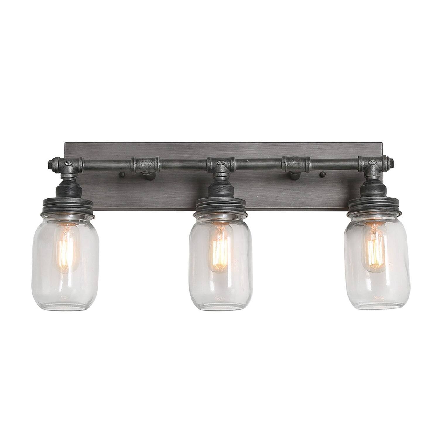 Carbon Loft Vawdrey 3light Black Wall Sconces Vanity Lights Bathroom
