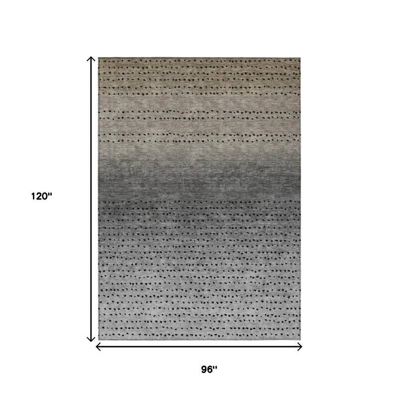 HomeRoots Abstract Transitional Rectangle Outdoor Rug