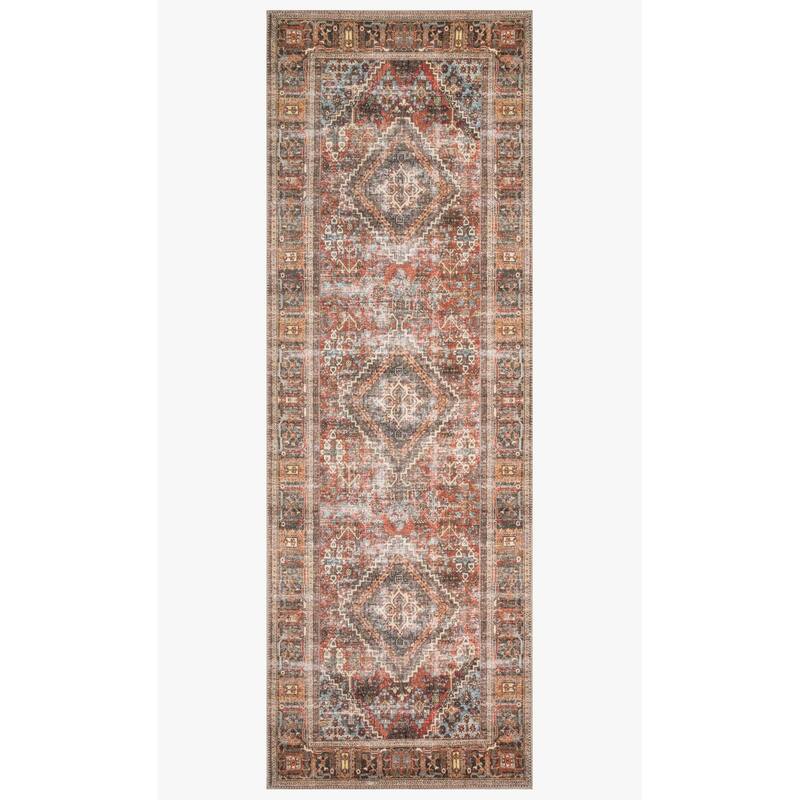 Alexander Home Tremezzina Distressed Oriental Area Rug - 2'6" x 7'6" - Runner/Rectangle