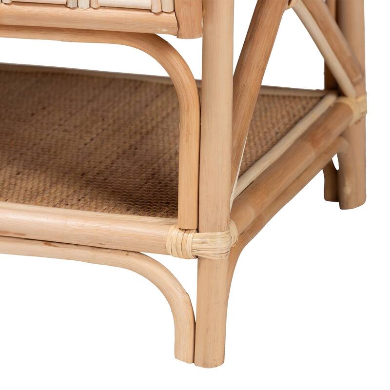 Gitano Bohemian Natural Rattan 2-Door Storage Cabinet