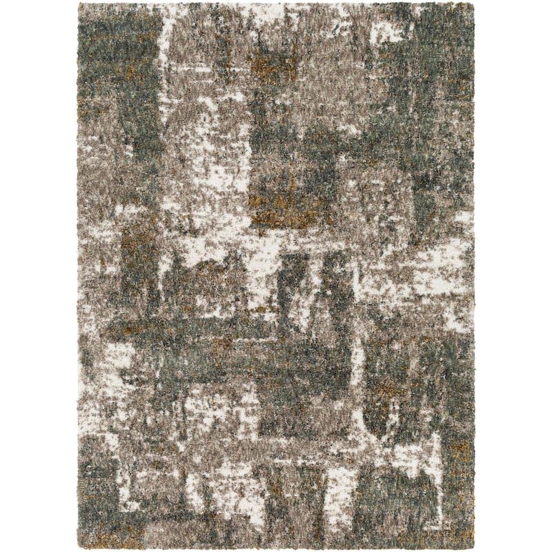 Livabliss Bohemian & Eclectic Celestial Shag Abstract Area Rug