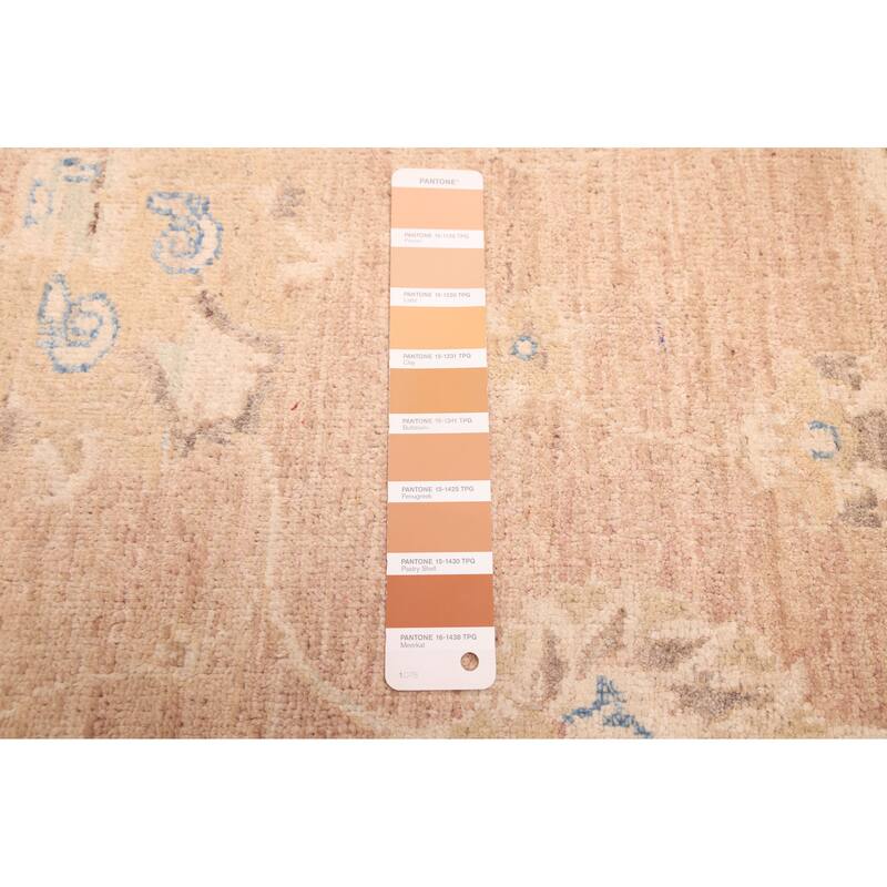 ECARPETGALLERY Hand-knotted Peshawar Oushak Brown Wool Rug - 5'7 x 7'8