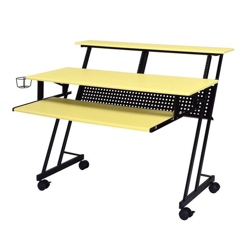Computer Home Office Desk Computer Yellow & Black