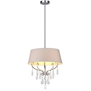 SAFAVIEH Lighting Waltz Adjustable 3-light Chrome Pendant - 17"x17"x17868"