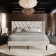 preview thumbnail 1 of 62, CraftPorch Sophisticated Wingback Upholstered Platform Velvet Bed