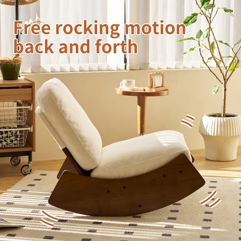 Modern Corduroy Accent Rocking Chair, Set of 1