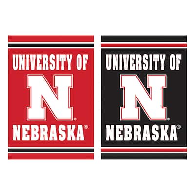 Embossed Suede Flag, Garden Size, University of Nebraska