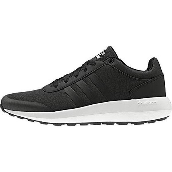 Shop Adidas Women S Neo Cloudfoam Race Sneaker Black Black White