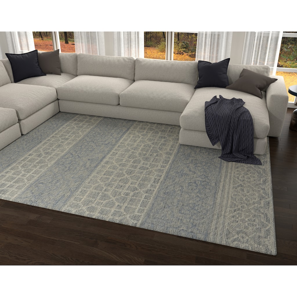 Domani Ridge Modern Mosaic Area Rug