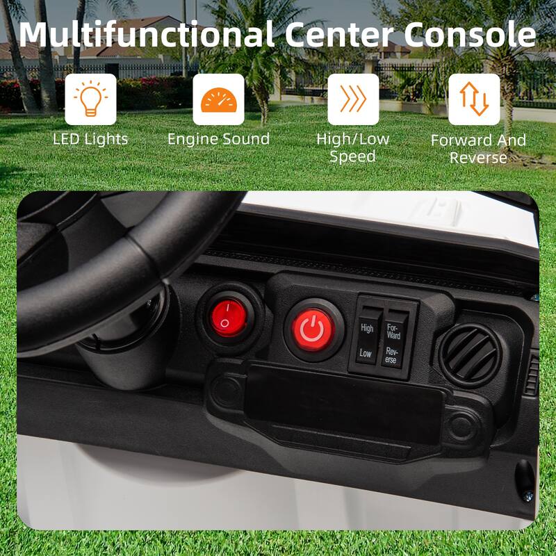 12V Ride On Truck Car with Parent Remote Control,Steering Wheel Music