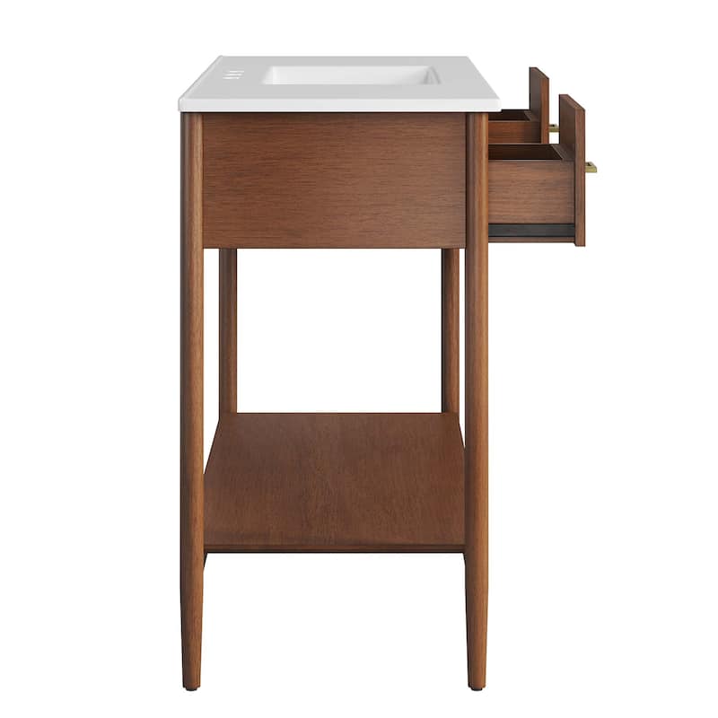 Zaire 18"/24"/30"/36"/48" Bathroom Vanity with White Sink Top