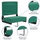 2 Pack 500 lb. Rated Lightweight Stadium Chair-Handle-Padded Seat