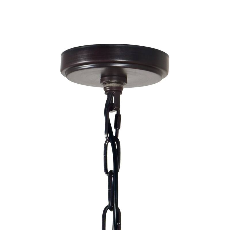 Desire 3 Light Oil Rubbed Bronze Drum Shade Mini Pendant - Oil Rubbed Bronze
