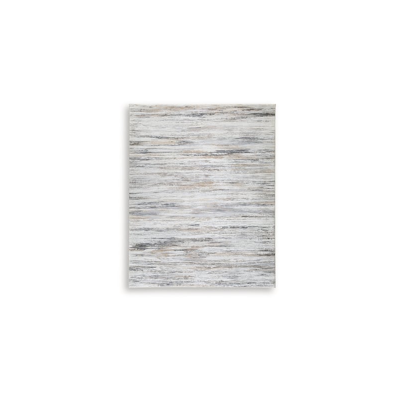 Signature Design by Ashley Nace Gray/Brown/White Memory Foam Area Rug
