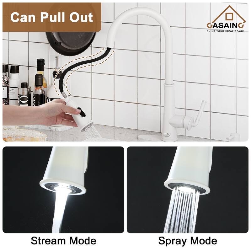 Pull Down Sprayer Kitchen Faucet with Touchless Sensor