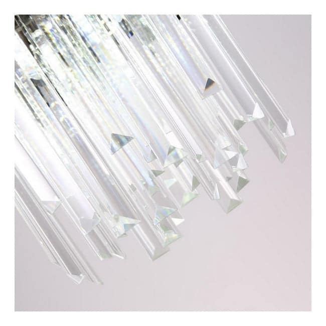 Gold Plated Kitchen Island Dining Entry Crystal Chandelier Pendant 12"