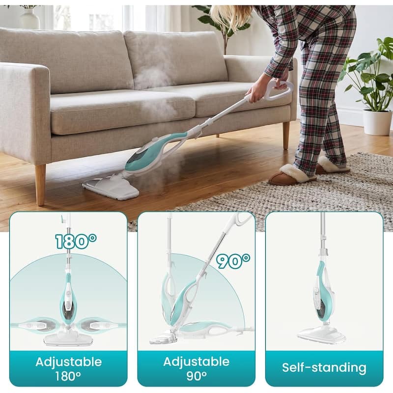 Steam Mop 10 in 1 MultiPurpose Handheld Steam Cleaner Detachable Floor Steamer